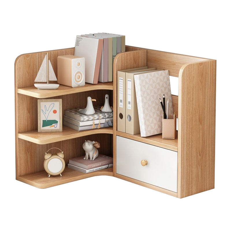 Contemporary Engineer Wood Bookshelf Open Back Bookcase for Home Office