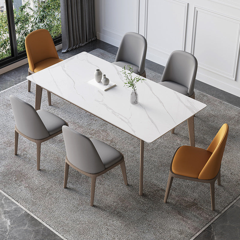 Set da pranzo in legno massiccio moderno 1/4/5/7 pezzi set da pranzo per le aree da pranzo