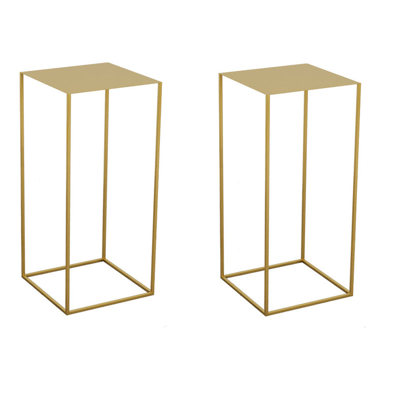 21.6"/29.5" Mid-Century Metal Square Top Side Table Frame End Table