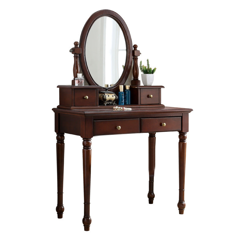 Brone Makeup Table With Drawers 17.71" W x 58.26" H for Bedroom