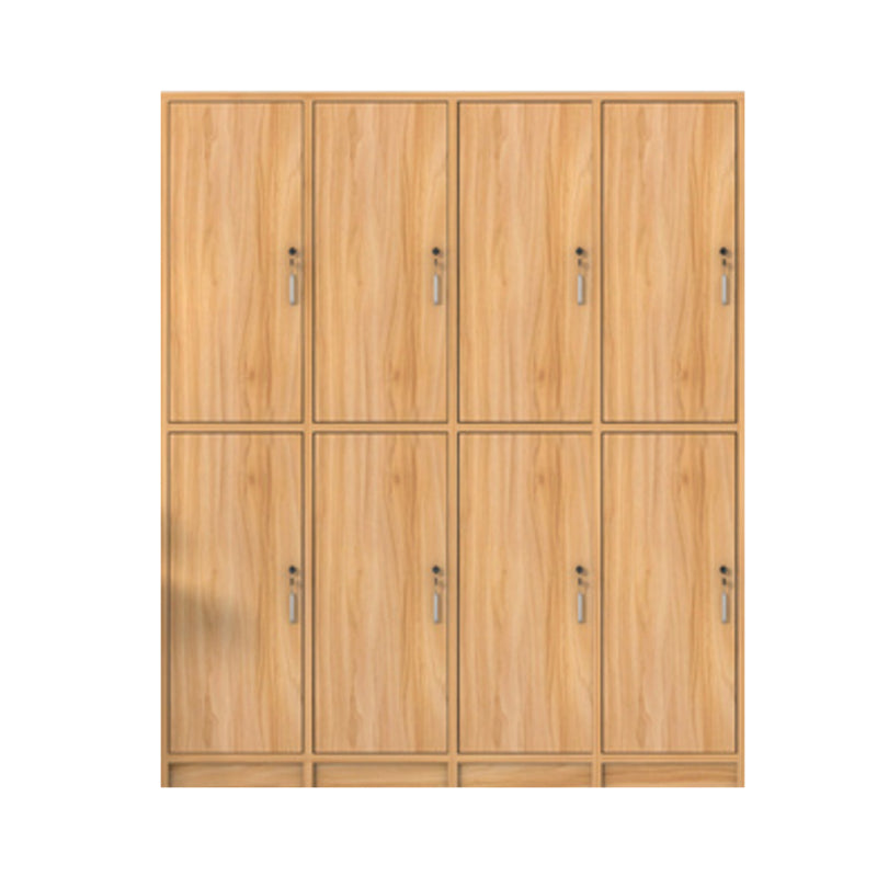 Manufactured Wood Light Wood Finish Cabinet Modern Storage Cabinet with Hinged Door 63"L x 16"W x 75"H 8 Clearhalo 'Armoires & Wardrobes' 'armoires_wardrobes' 'Bedroom Furniture' 'furn' 'furn_armoires_wardrobes' 'Furniture' 5570467
