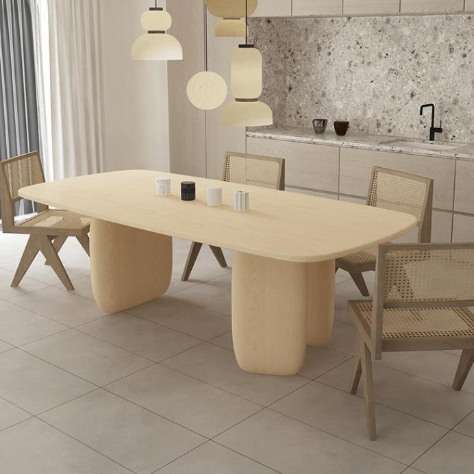 Ensemble de restauration en bois massif 1/2/5 pièces mobilier moderne de salle à manger intérieure