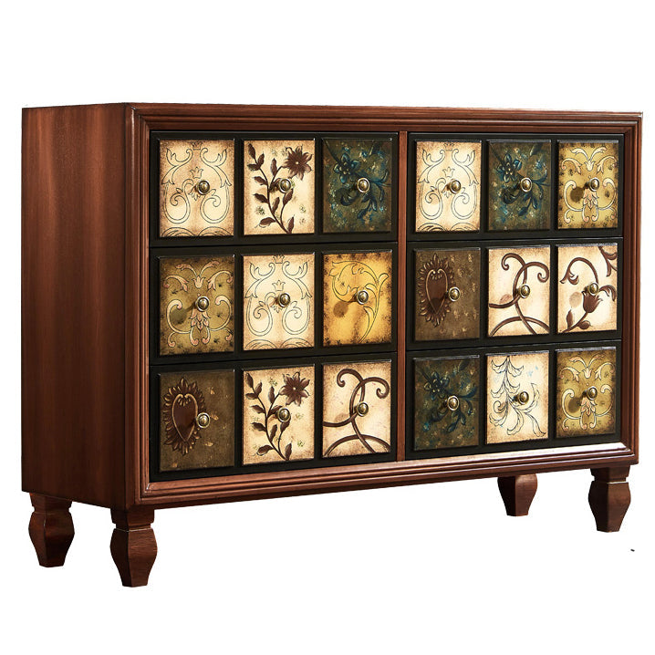 Top il legno rustico per legno e cassetto del torace con cassetti per camera da letto