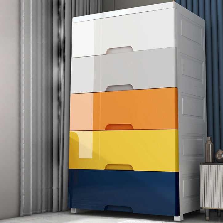 Eigentijdse lingerie -borst plastic kist met laden voor slaapkamer