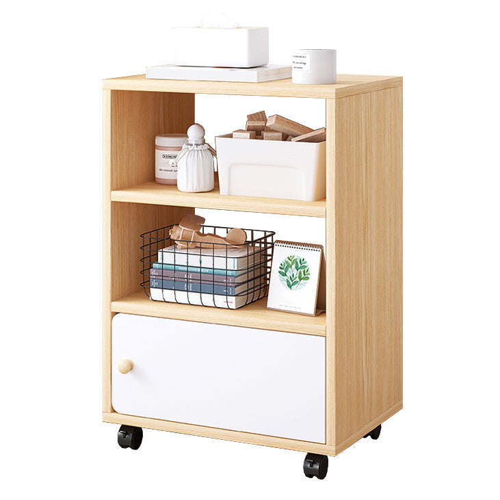 Scandinavian 13.38" Wide Bookcase Wood Removable Standard Bookshelf