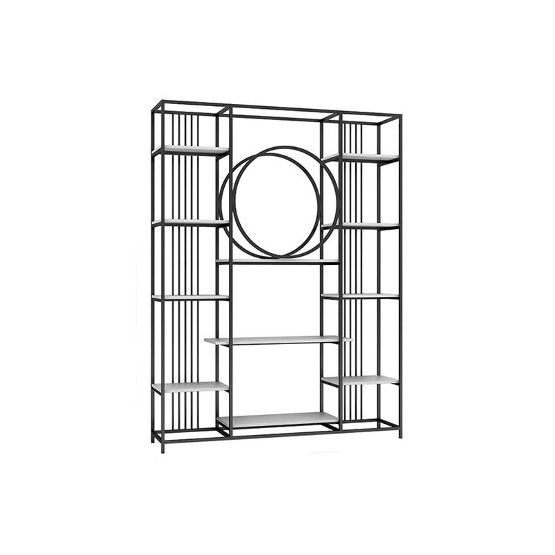 Geschlossenes Back Metal Bücherregal Skandinavisches Bücherregal mit Lagerregalen
