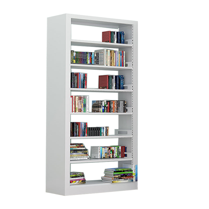 Rectangle Etagere Bookshelf Modern Metal Open Bookcase with Shelves