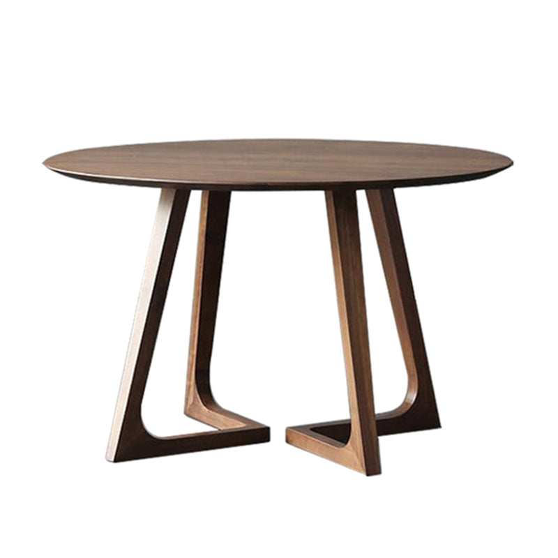 Pine Solid Wood Dining Table Round Wood Dining Table for Kitchen