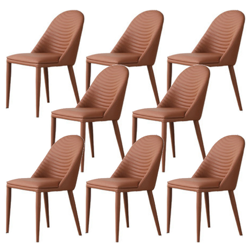 Contemporary Armless Dining Chairs Upholstered Dining Side Chair