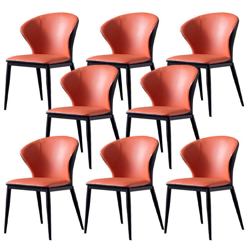 Upholstered Dining Side Chair Contemporary Armless Dining Chairs