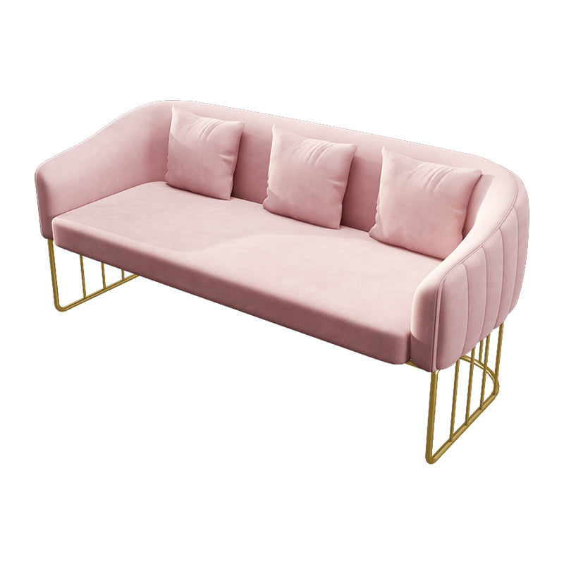 25,59 "W x 29.52" H divano a smoking in velluto divano contemporaneo divano con schiena stretta