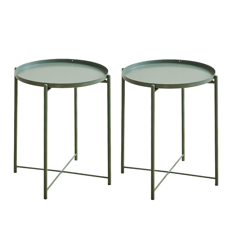 Table de mesa de la sala de estar de la sala de hierro Pedestal de la mesa del pedestal - 16.54 "W x 16.54" D x 20.67 "H