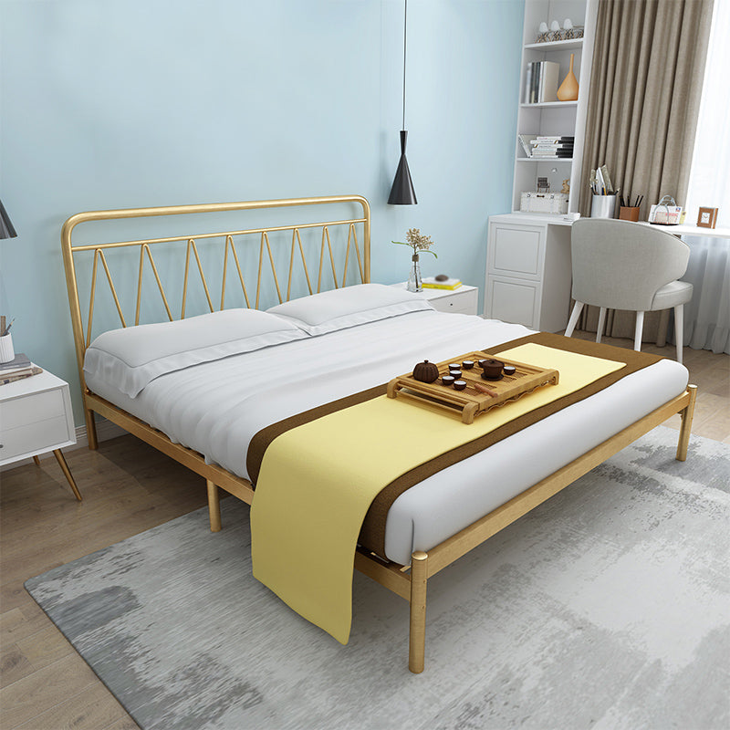 Open-Frame Metal Bed 43.30 Inch High Wire-Grid Rectangular Bed Frame