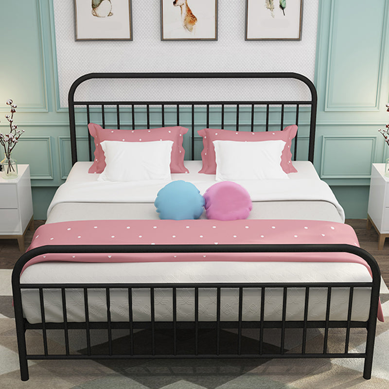 78.74-inch Wide Standard Bed with Headboard and Legs ,Solid Color