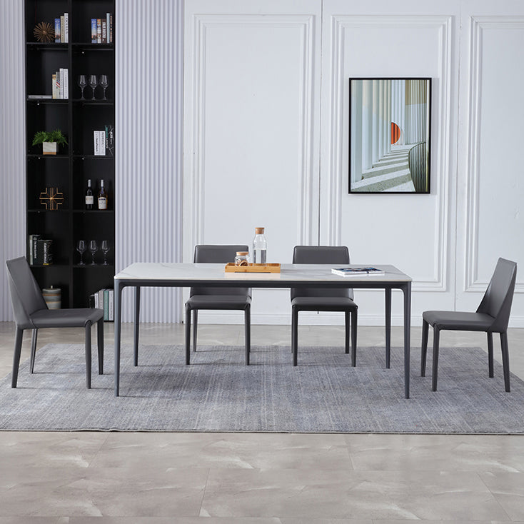 Set di tavoli da pranzo in pietra sinterizzato 1/4/5 pezzi sedie da pranzo moderne