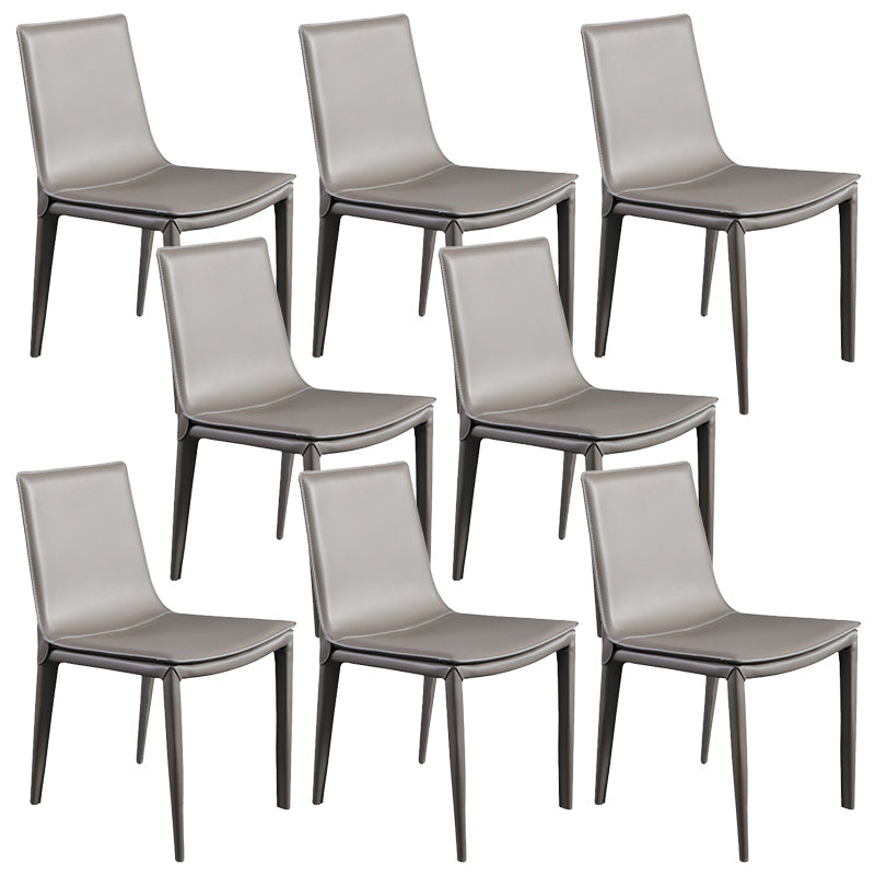 Chaises de salle à manger sans bras contemporaines