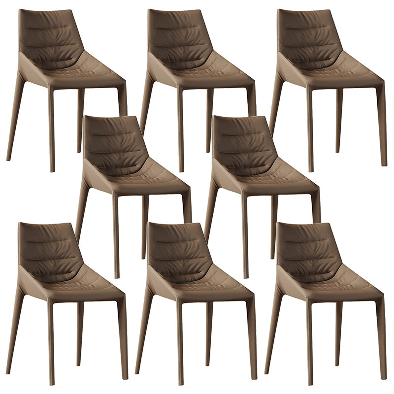 Sedia laterale in pelle finta set di sedie da pranzo laterale moderna