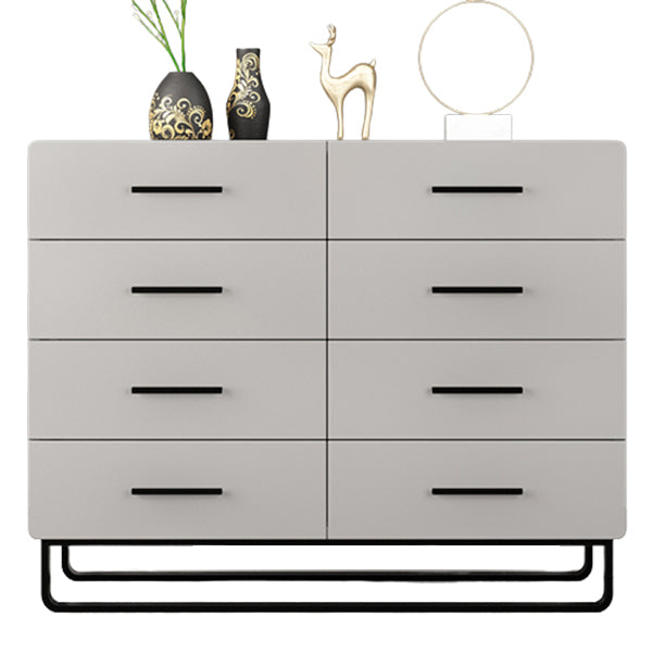 Contemporary Vertical Chest Wood Chest with Drawers for Bedroom 47"L x 16"W x 36"H Grey Clearhalo 'Bedroom Furniture' 'Dressers & Chests' 'dressers_chests' 'furn' 'furn_dressers_chests' 'Furniture' 5592593