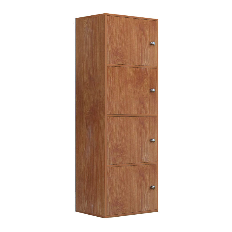 Modem Bookcase Engineered Wood Standard Bookshelf with Doors