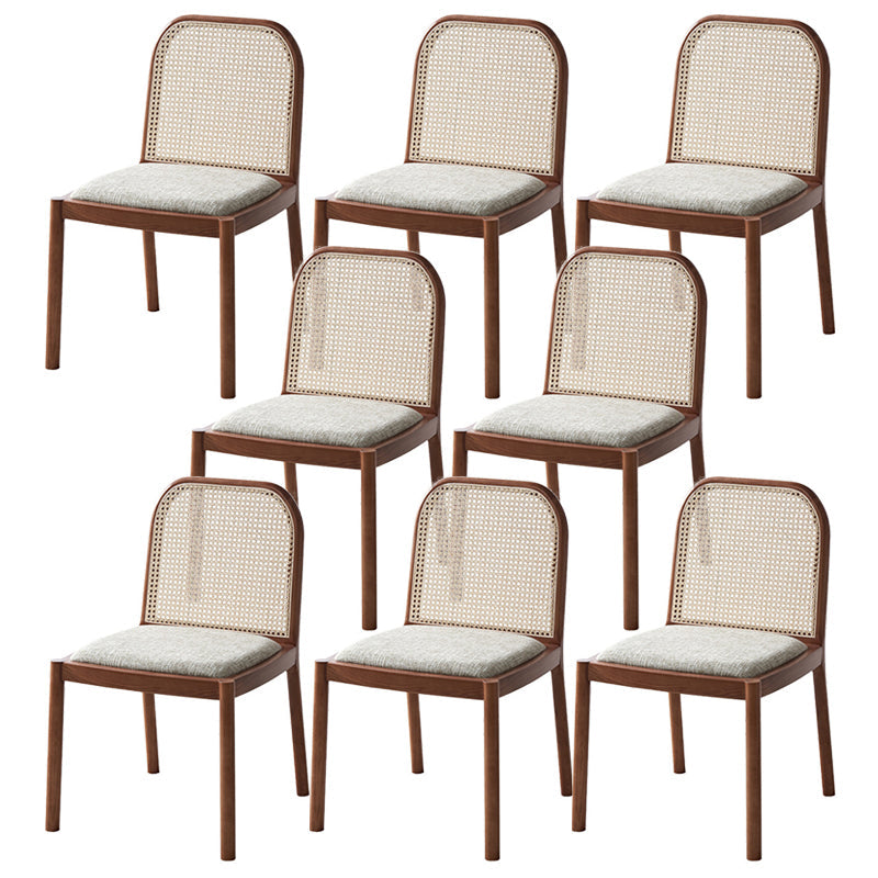 Sedie da pranzo tradizionali senza braccia sedia in legno massiccio set per la casa