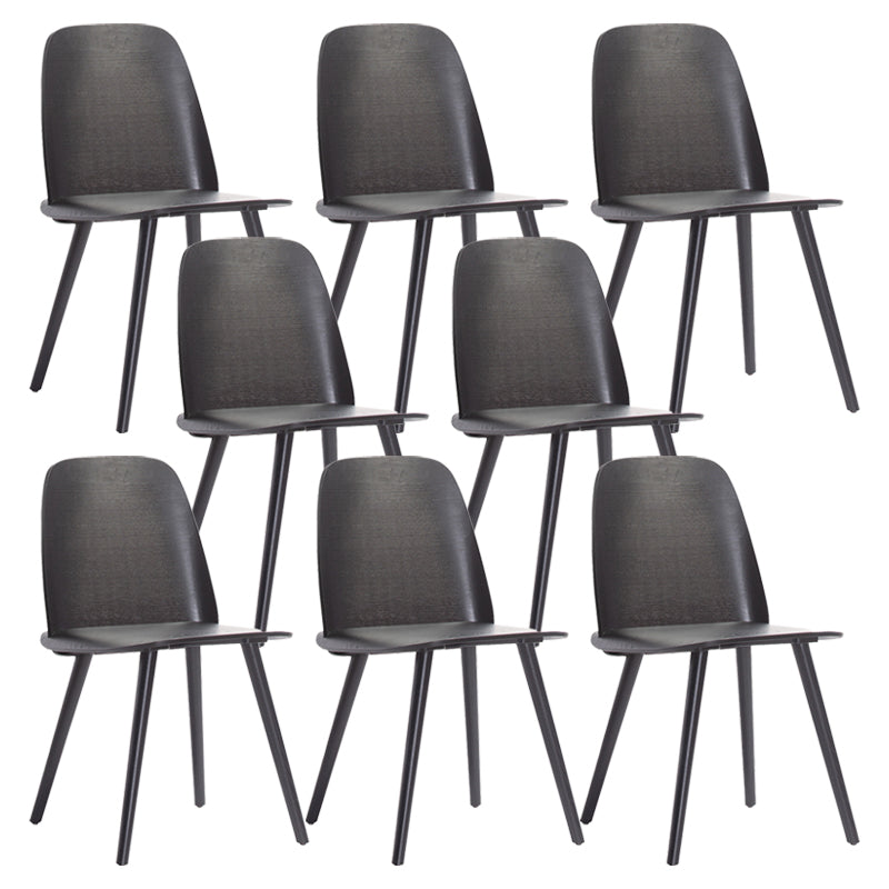 Silla de acento de comedor de madera sólida silla lateral de comedor contemporáneo