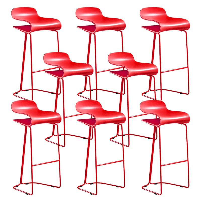 Barrestador de espalda baja y taburete de mostrador de contador acrílico interno moderno