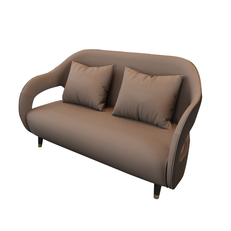 Divano in legno in fico resistente alla lacrime di divano standard con braccio inclinata contemporanea