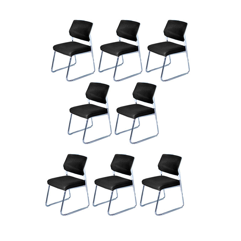 Mid Back Office Stuhl Schwarz / Grau Mesh Schreibtischstuhl mit Schlittenbasis