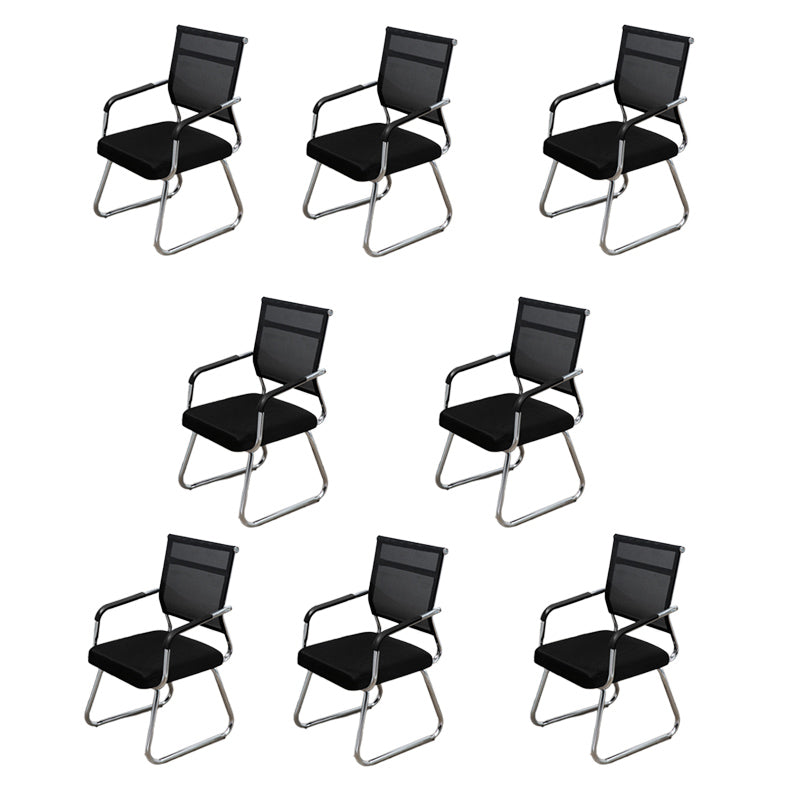 Sedia a back office a medio sedia da scrivania fissa fissa con base a slitta