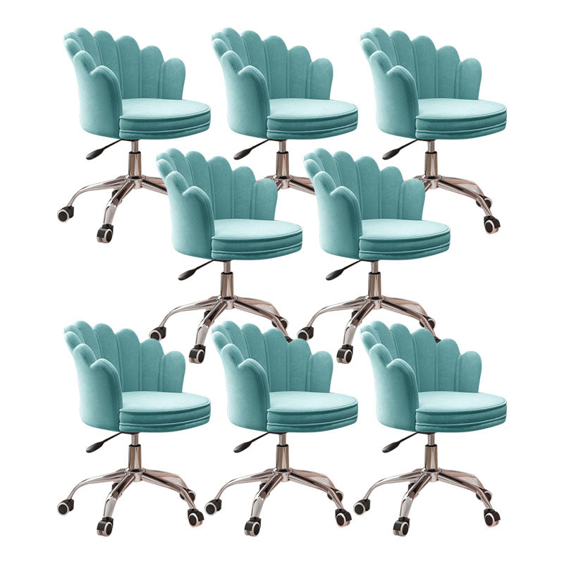 Silla de oficina en la mitad de la oficina trasera silla de escritorio giratorio sin armas