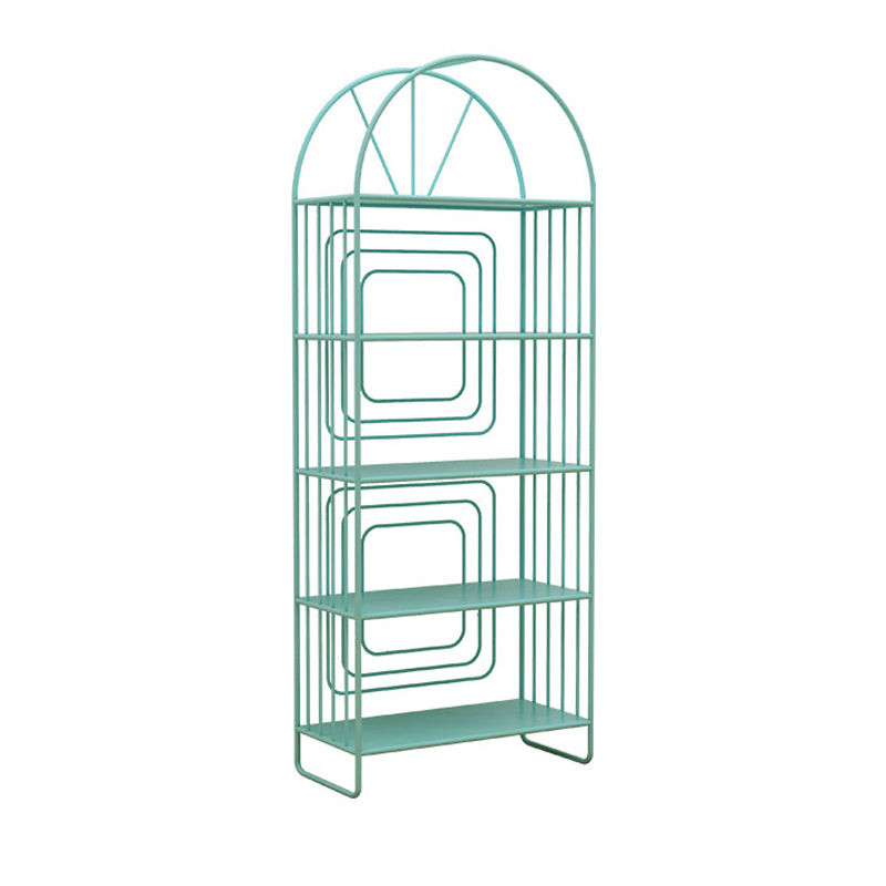 Modern Metal Nightstand Open Storage Iron Shelf Included Night Table with Legs 23.6"L x 11"W x 63"H Blue Clearhalo 'Bedroom Furniture' 'furn' 'furn_night_stand' 'Furniture' 'night_stand' 'Nightstands' 5609348