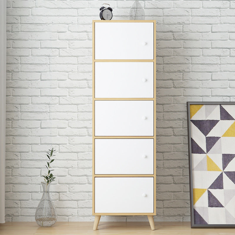 Standaard kunstmatige houten boekenplank modern 9 "brede gesloten achterste boekenkast