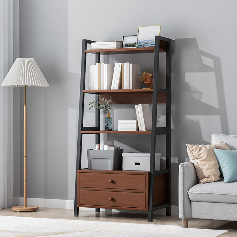 Scandinavisch gefabriceerde houten boekenkast 12-inch brede ladderboekplank