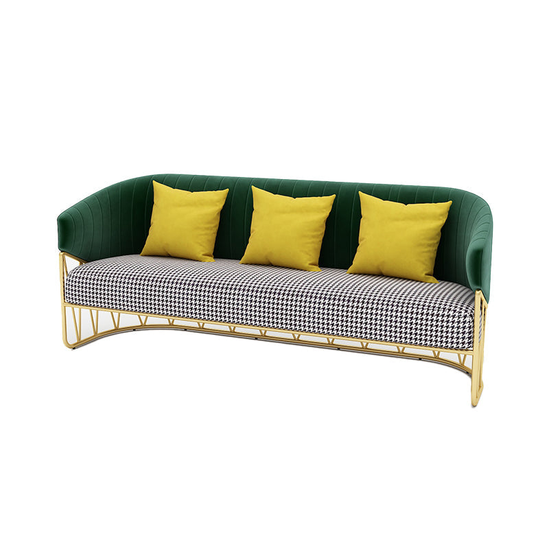 23.62 "W x 29.52" H divano a smoking in velluto divano a base di cuscino cucito a base di culo.