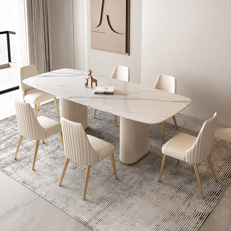 Nordic 1/4/5/7 pezzi set da pranzo tavolo da pranzo in legno in pietra per sala da pranzo