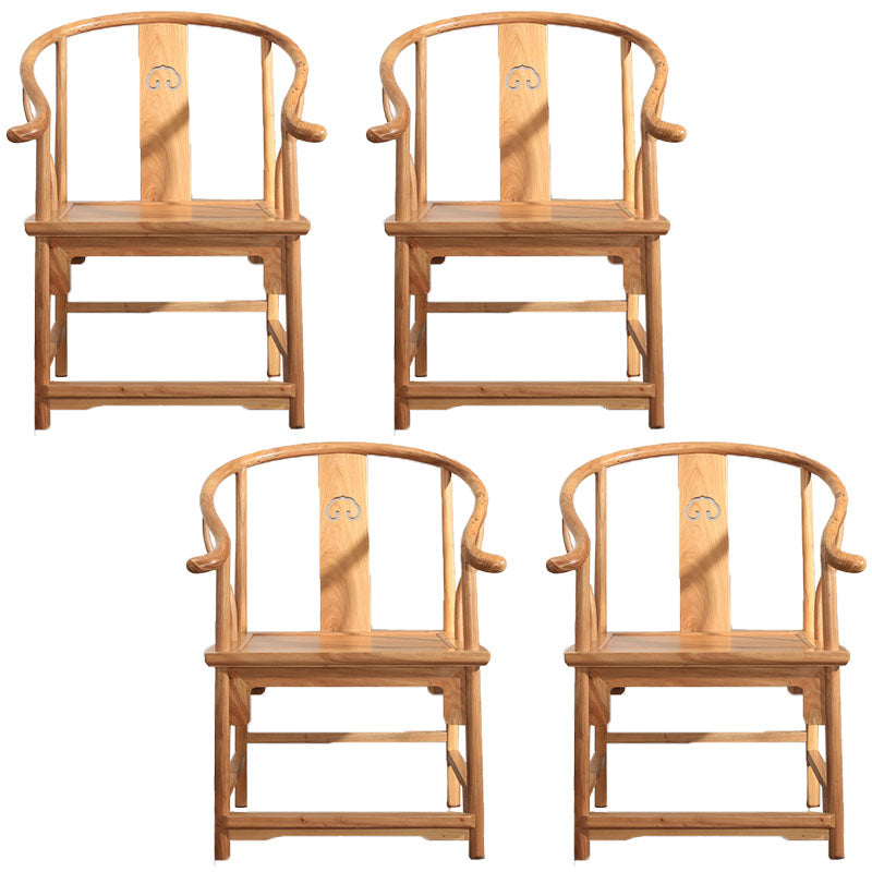 Traditional Style Kitchen Wooden Dining Chairs Dining Arm Side Chairs