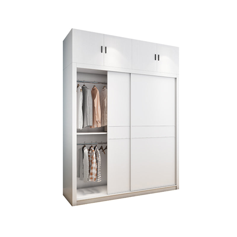 Hedendaagse stijl Garderobe Armoire wit ontworpen houten garderobe met lade