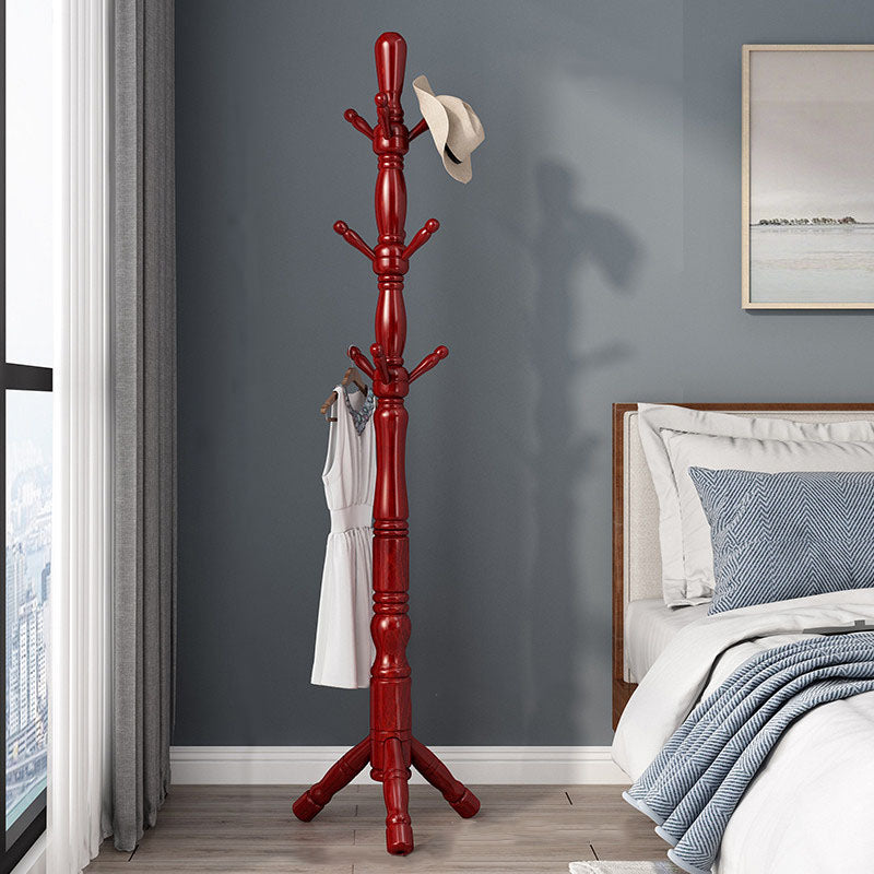 Hall d'entrée scandinave essayez le kit d'entrée en bois libre de standing 8 crochets