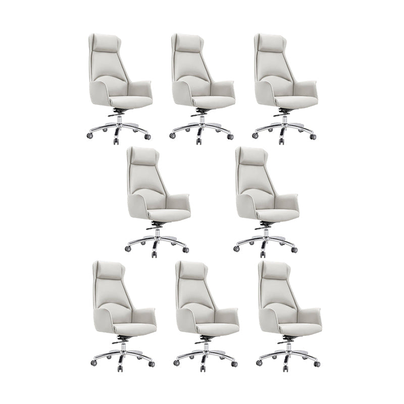 Sedia da ufficio in pelle sedia a braccio fisso per casa e ufficio