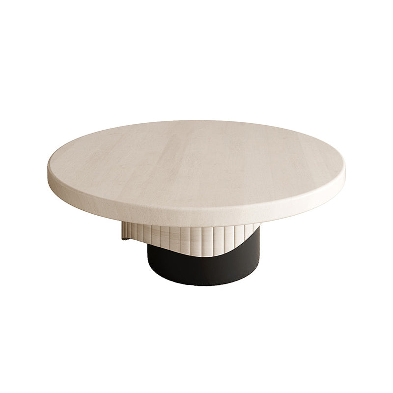 Tavolino da tavolino in legno rotondo scandinavo Tavolo da cocktail