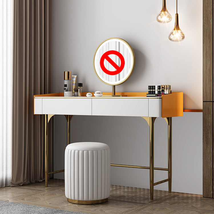 Steen Top Vanity Table Set Metal ijdelheid Make -uptafel/ontlastingsset