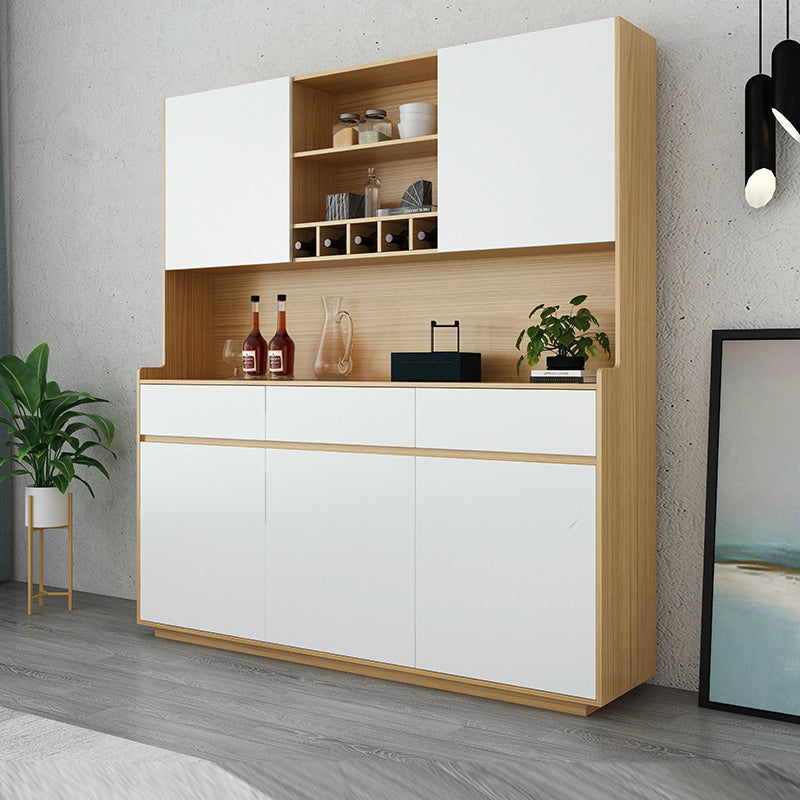 78 "Höhe Sideboardschrank 5 Türen 3 Schubladen Essschrank für Wohnzimmer
