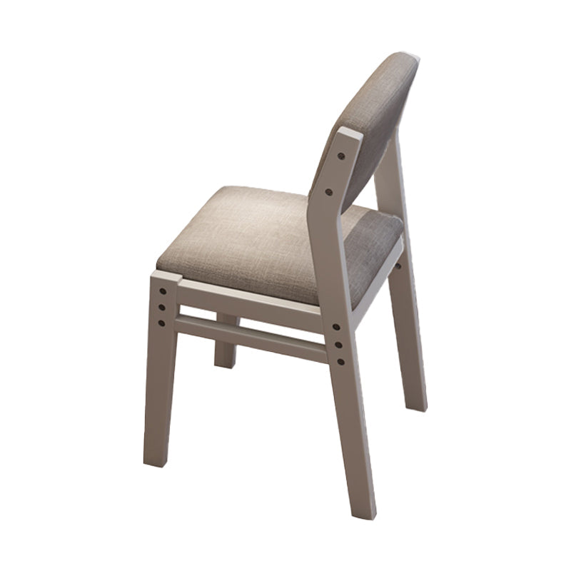 現代的なスタイルのダイニング木製椅子キッチンダイニングオープンバックアームレスチェア