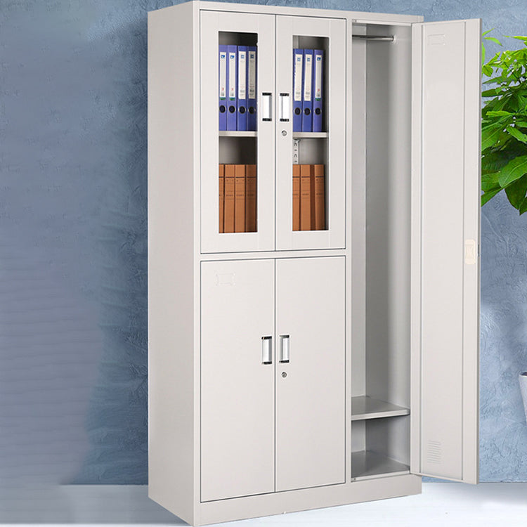 Scharnierende garderobe kast eigentijdse metalen garderobe armoire voor slaapkamer