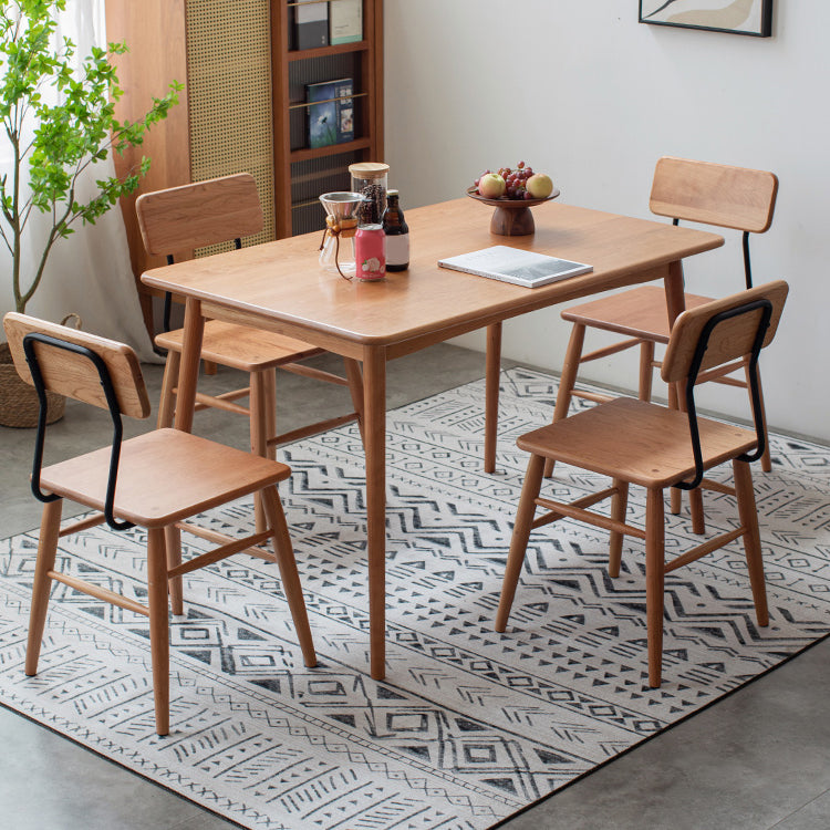 Moderno 1/4/5/6 pezzi set da pranzo tavolo da pranzo in legno di ciliegia per sala da pranzo