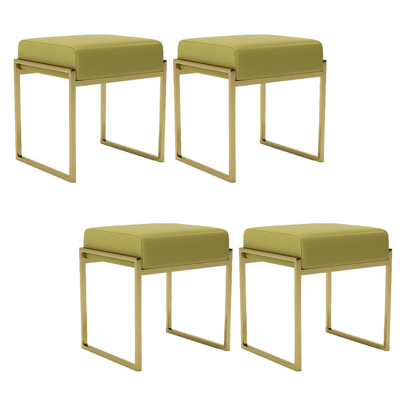 Paute en cuir moderne Ottoman Pure Pure Termatofing Recangle Chair Ottoman