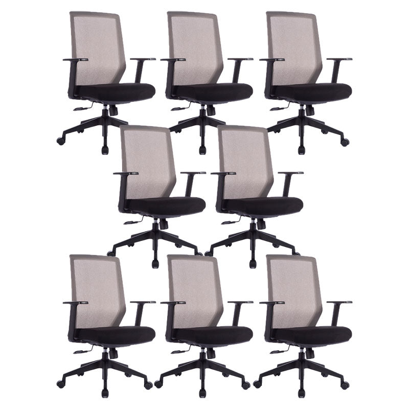 Chaise de bureau moderne Mesh Mid-back Task Chair avec mécanisme d'inclinaison