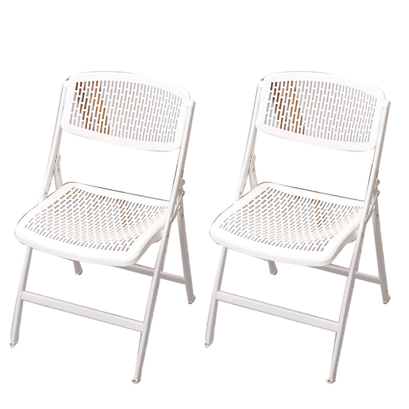 Moderne armloze conferentiestoel Plastic Low Back Bureau -stoel