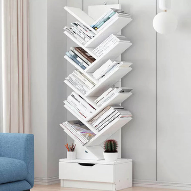 Engineered Wood Shelf Bookkast hoek Modern verticaal boekplank 13.4 "L x 7,9" W