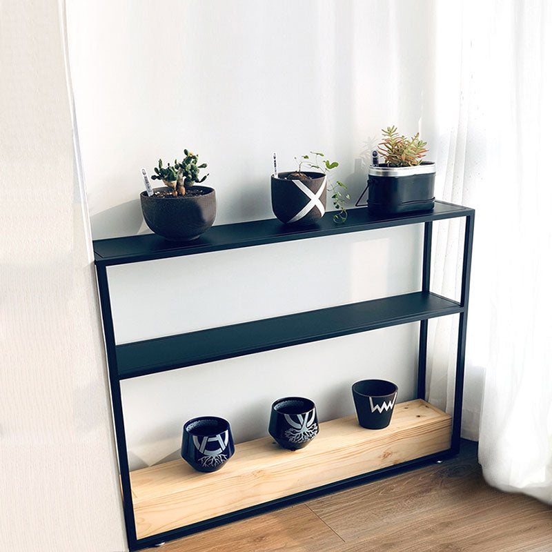 Console contemporanea larga 7,87 pollici tavolo da console metallica con scaffale